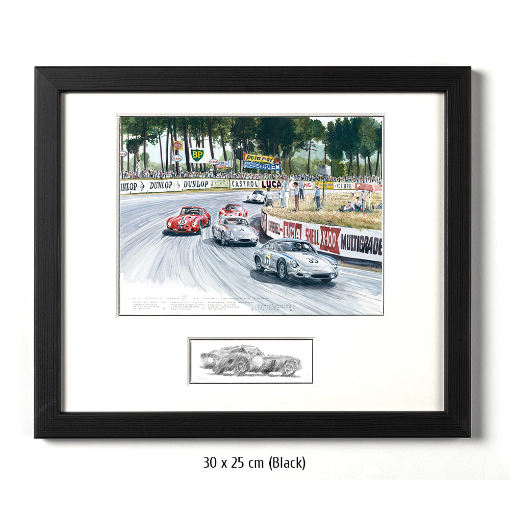 #1011 Ferrari 250 GTO & Porsche Abarth GTL aux 24H du Mans 1962