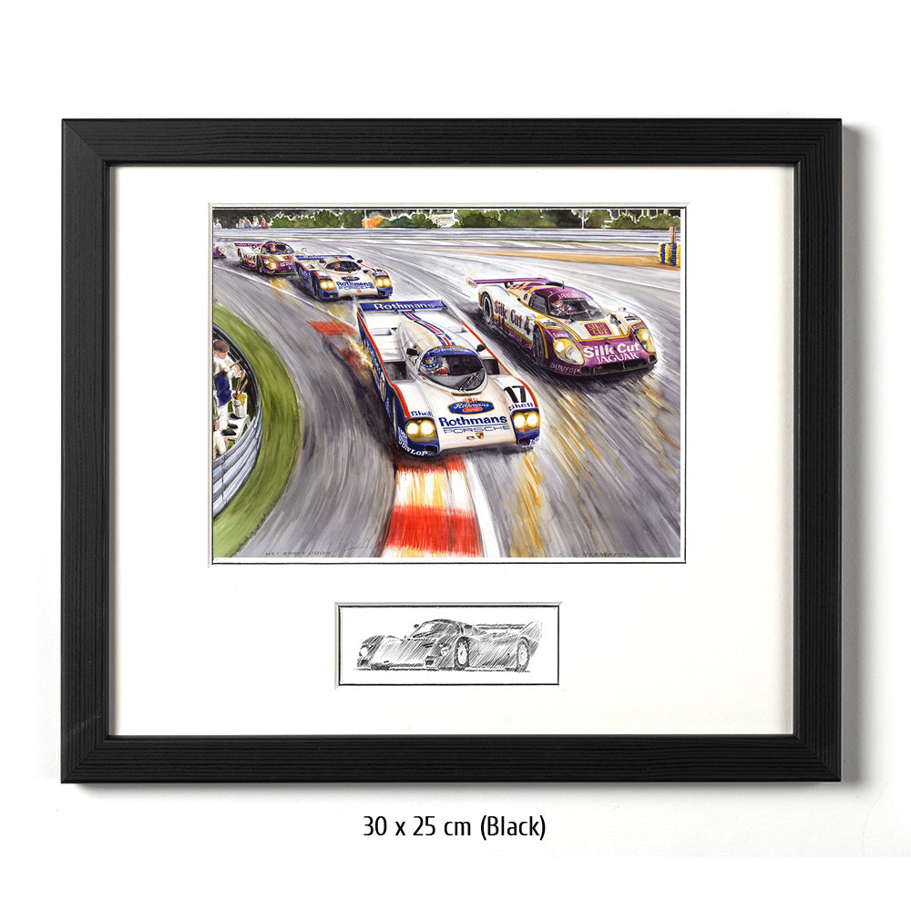 #0198 Porsche 962, Jaguar XJR 9LM, 'Estampillée'
