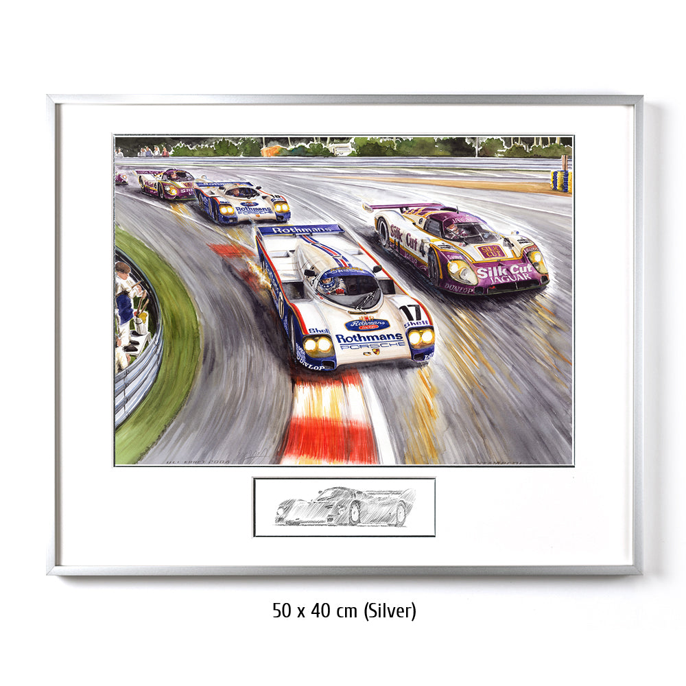 #0198 Porsche 962, Jaguar XJR 9LM, 'Estampillée'