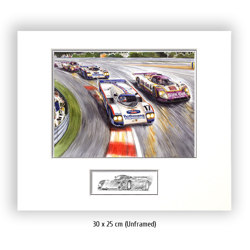 #0198 Porsche 962, Jaguar XJR 9LM, 'Estampillée'