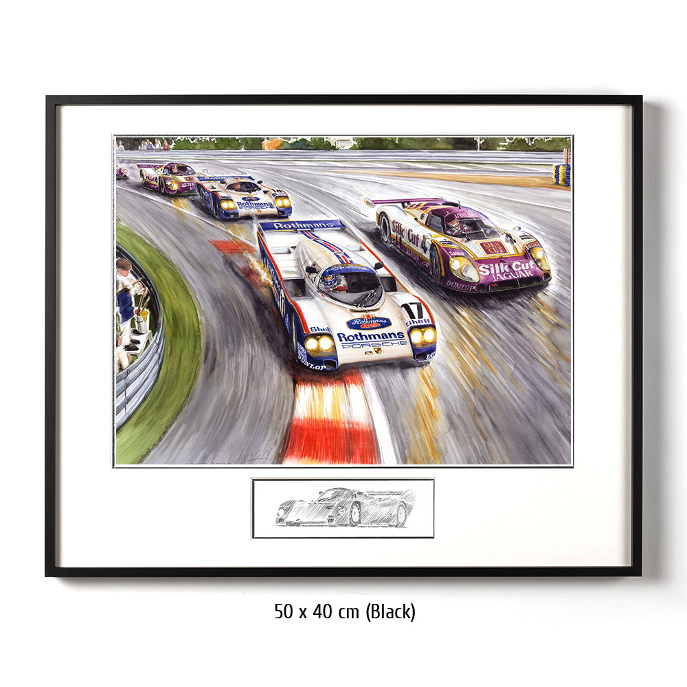 #0198 Porsche 962, Jaguar XJR 9LM, 'Estampillée'