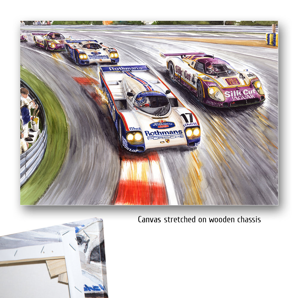 #0198 Porsche 962, Jaguar XJR 9LM, 'Estampillée'