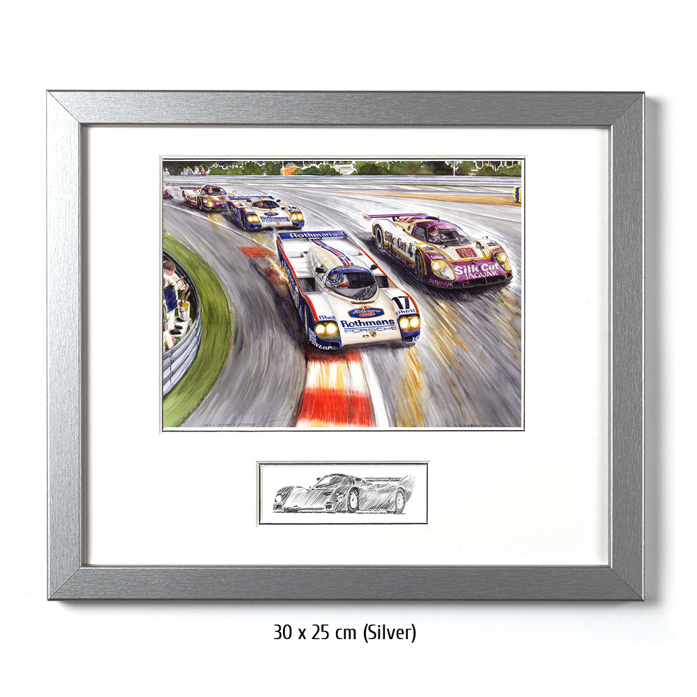#0198 Porsche 962, Jaguar XJR 9LM, 'Estampillée'
