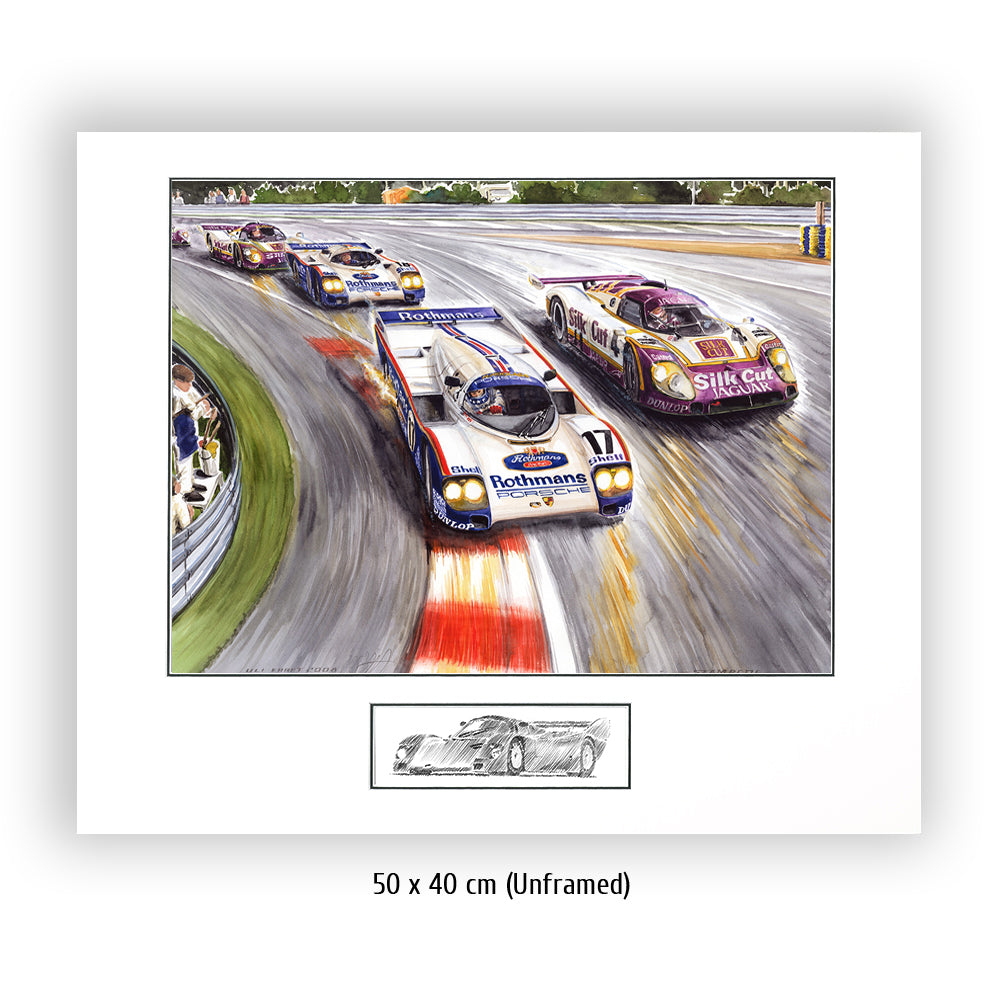 #0198 Porsche 962, Jaguar XJR 9LM, 'Estampillée'