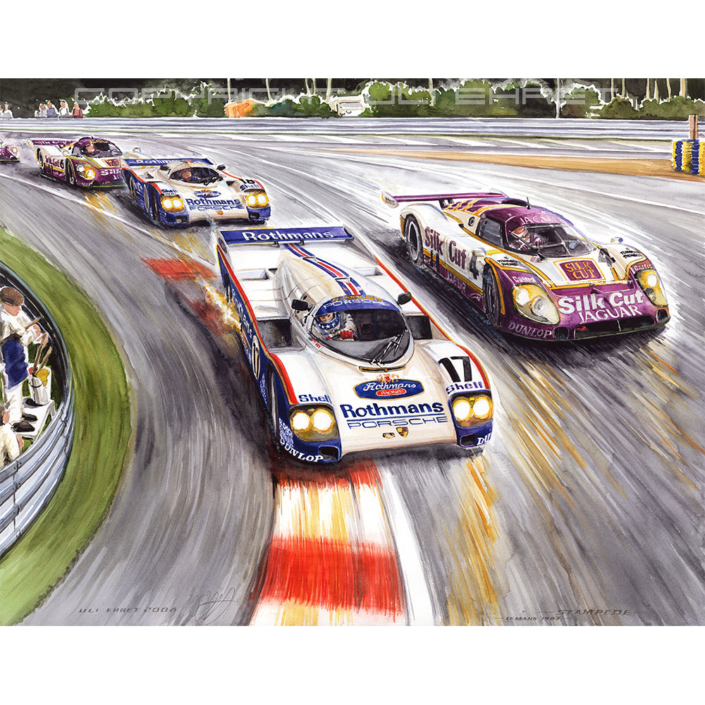 #0198 Porsche 962, Jaguar XJR 9LM, 'Estampillée'