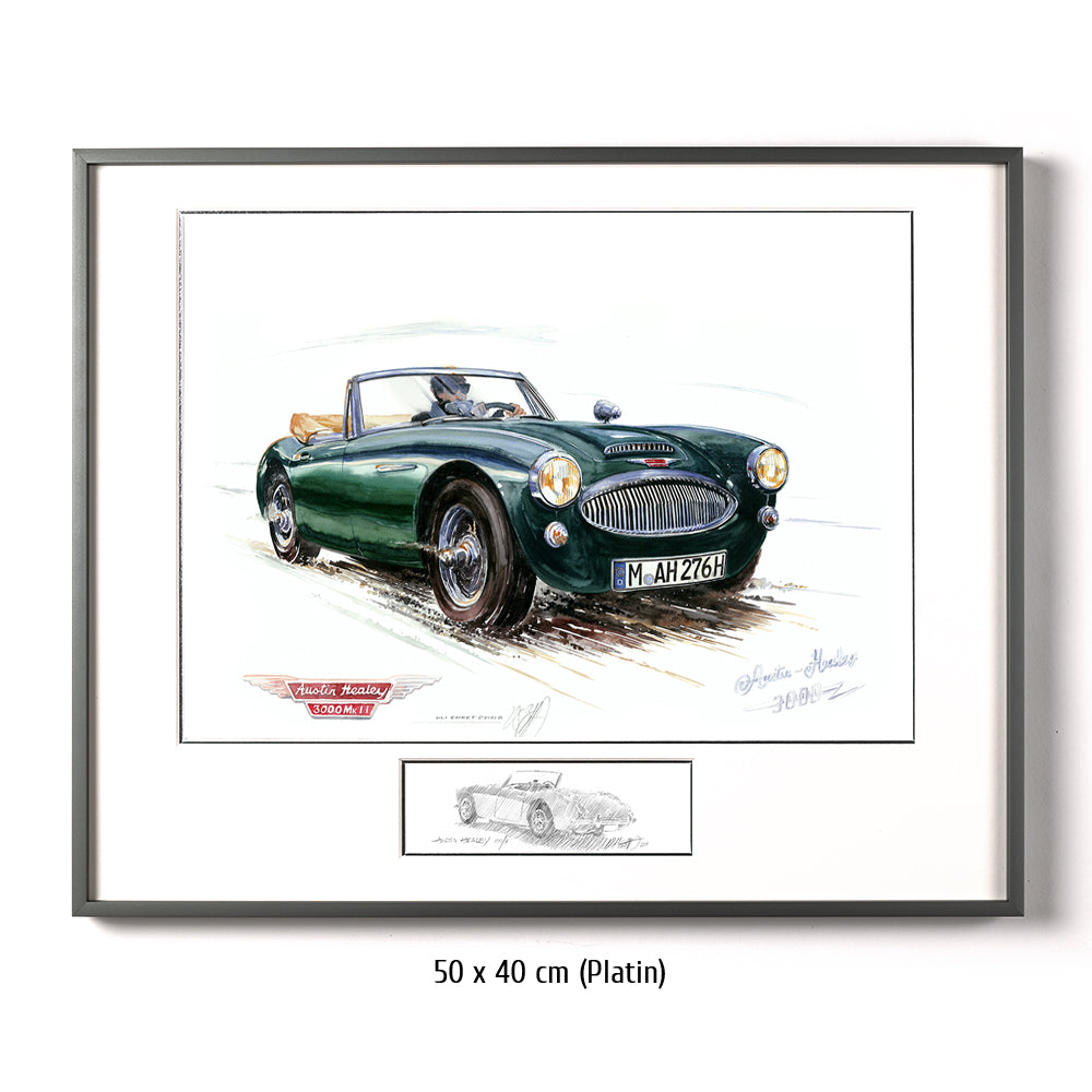 #0209 Austin Healey 3000, vert foncé