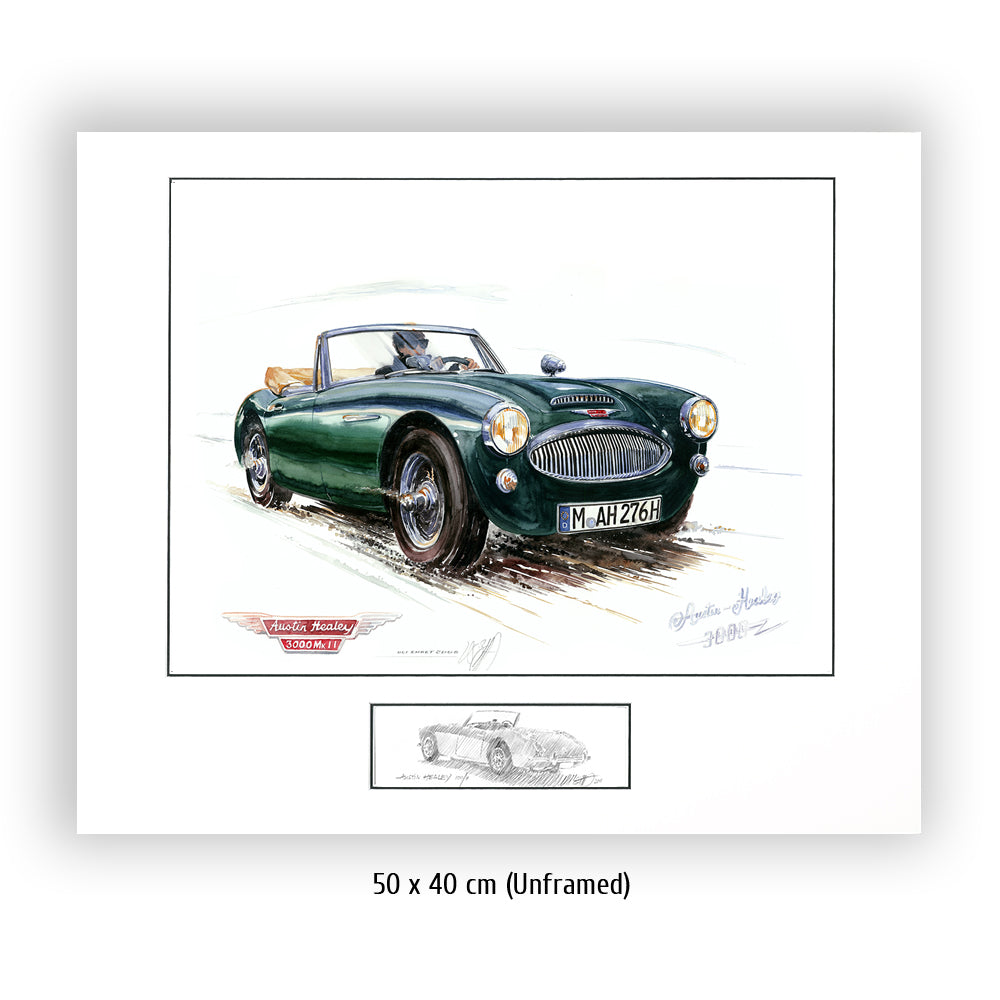 #0209 Austin Healey 3000, vert foncé