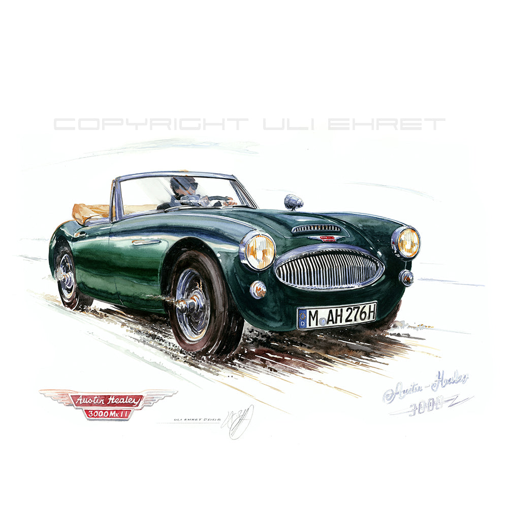 #0209 Austin Healey 3000, vert foncé
