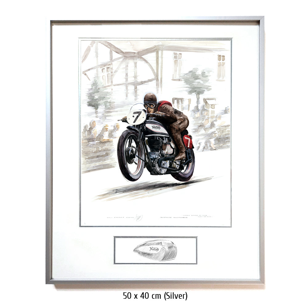#0296 Norton Motorbike, Jimmie Guthrie, vainqueur Île de Man 1937