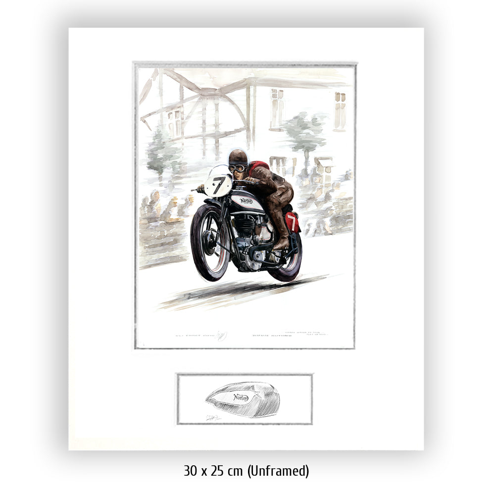 #0296 Norton Motorbike, Jimmie Guthrie, vainqueur Île de Man 1937
