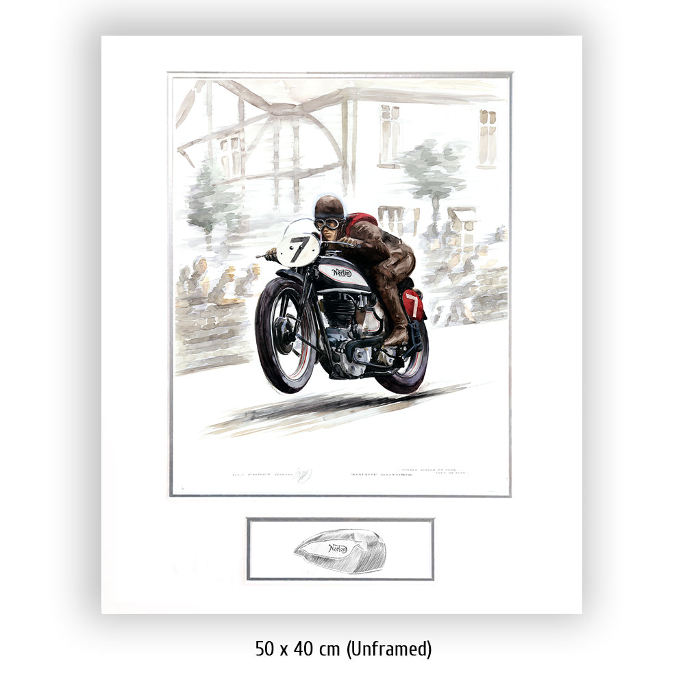 #0296 Norton Motorbike, Jimmie Guthrie, vainqueur Île de Man 1937