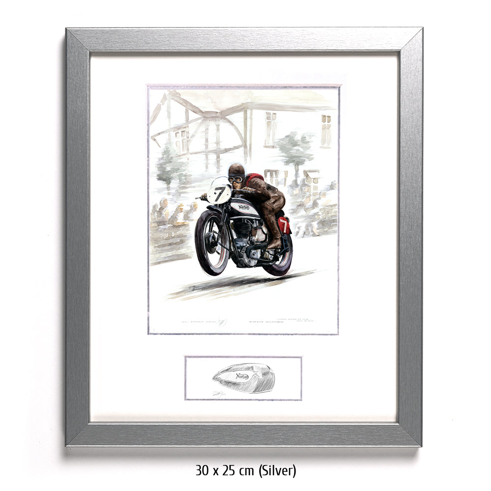 #0296 Norton Motorbike, Jimmie Guthrie, vainqueur Île de Man 1937