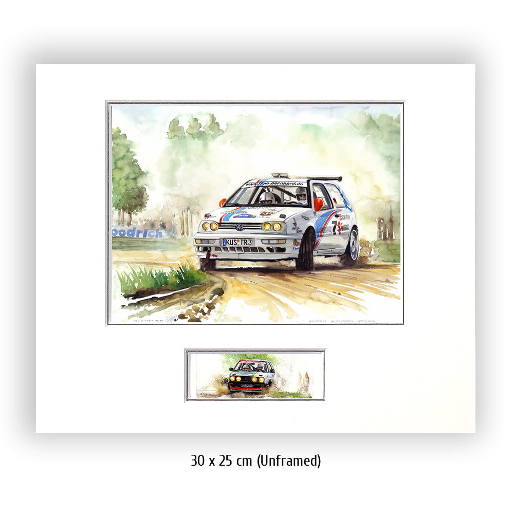 #0319 VW Golf Rallye 'Fast - Sideways - Dusty'