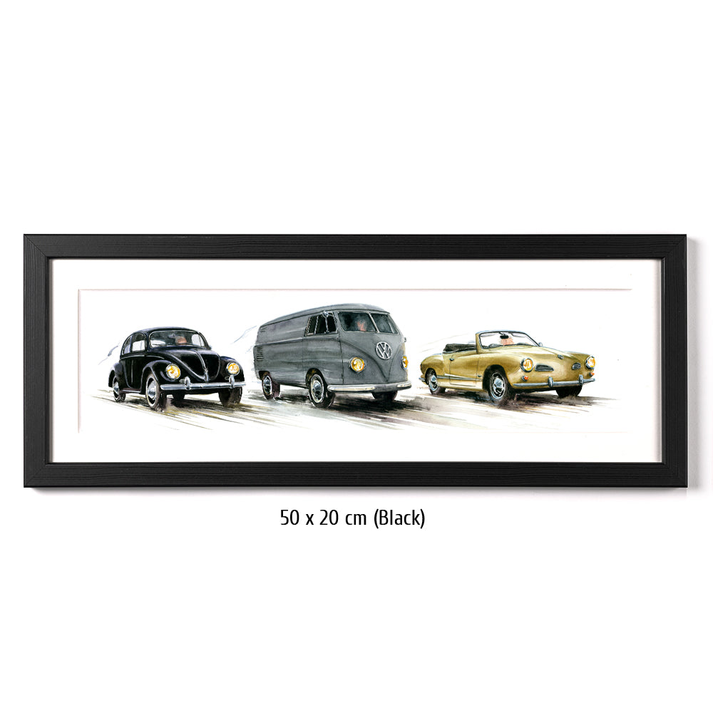 #0338 VW Coccinelle, VW T2 Bulli, Karmann Ghia