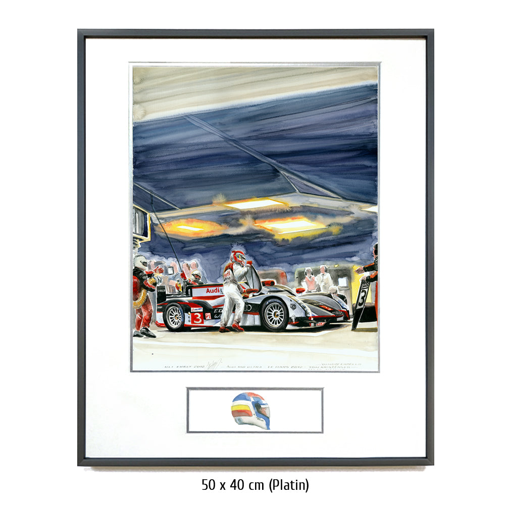 #0376 Audi R18 e-tron Quattro 2012, arrêt au stand
