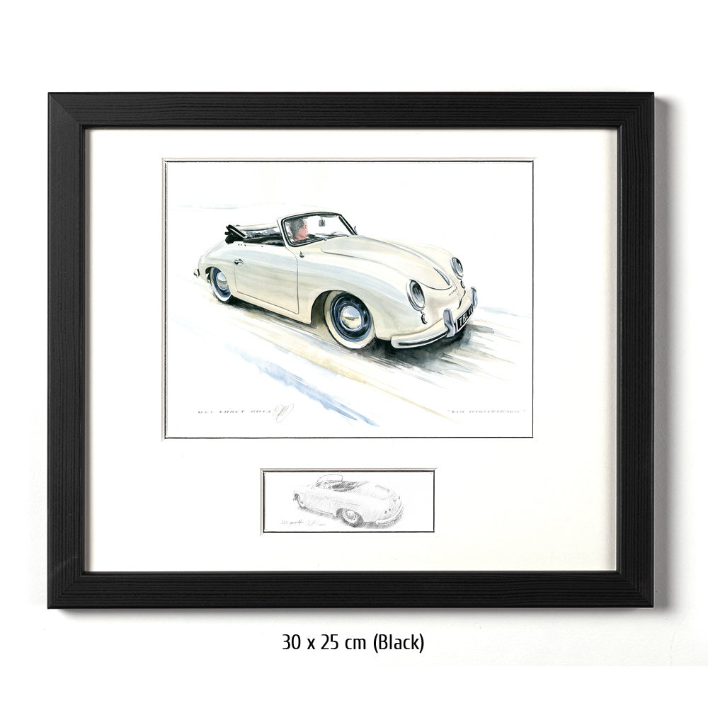 #0421 "Un rêve d'hiver", Porsche 356 A Cabriolet