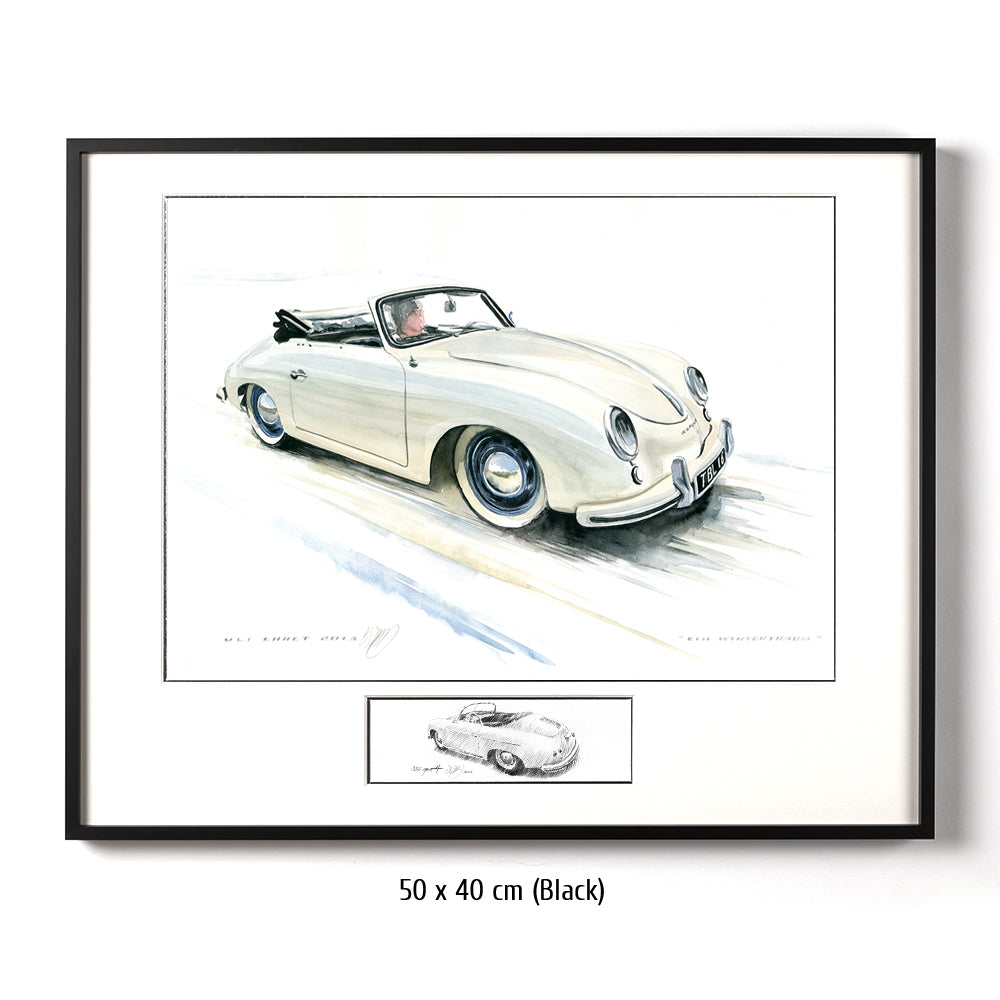 #0421 "Un rêve d'hiver", Porsche 356 A Cabriolet