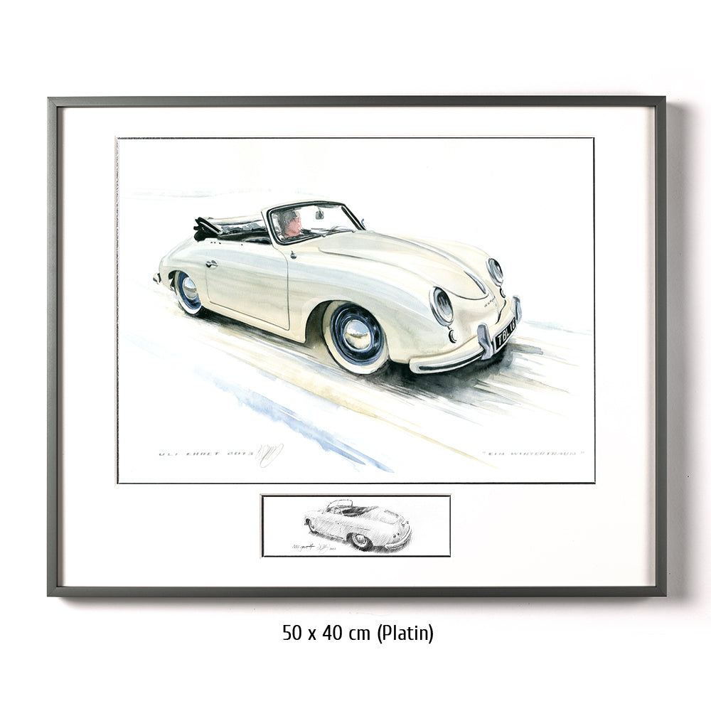 #0421 "Un rêve d'hiver", Porsche 356 A Cabriolet