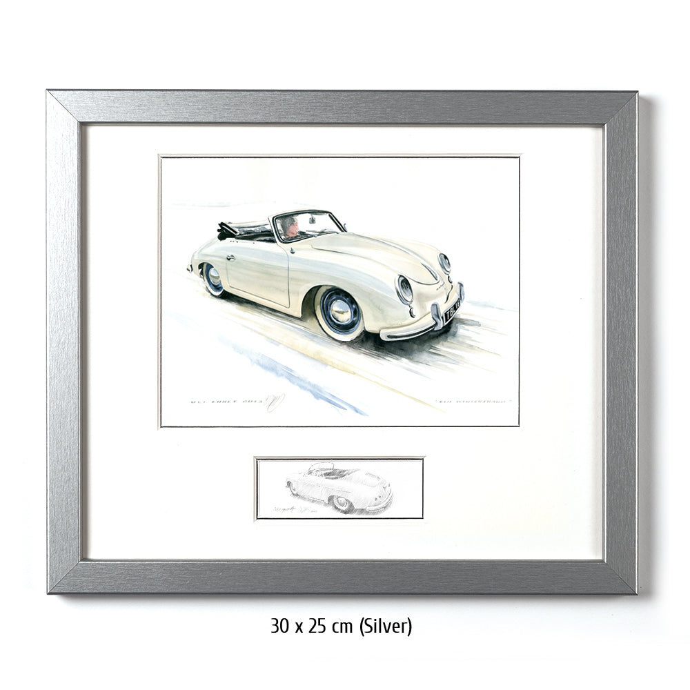 #0421 "Un rêve d'hiver", Porsche 356 A Cabriolet