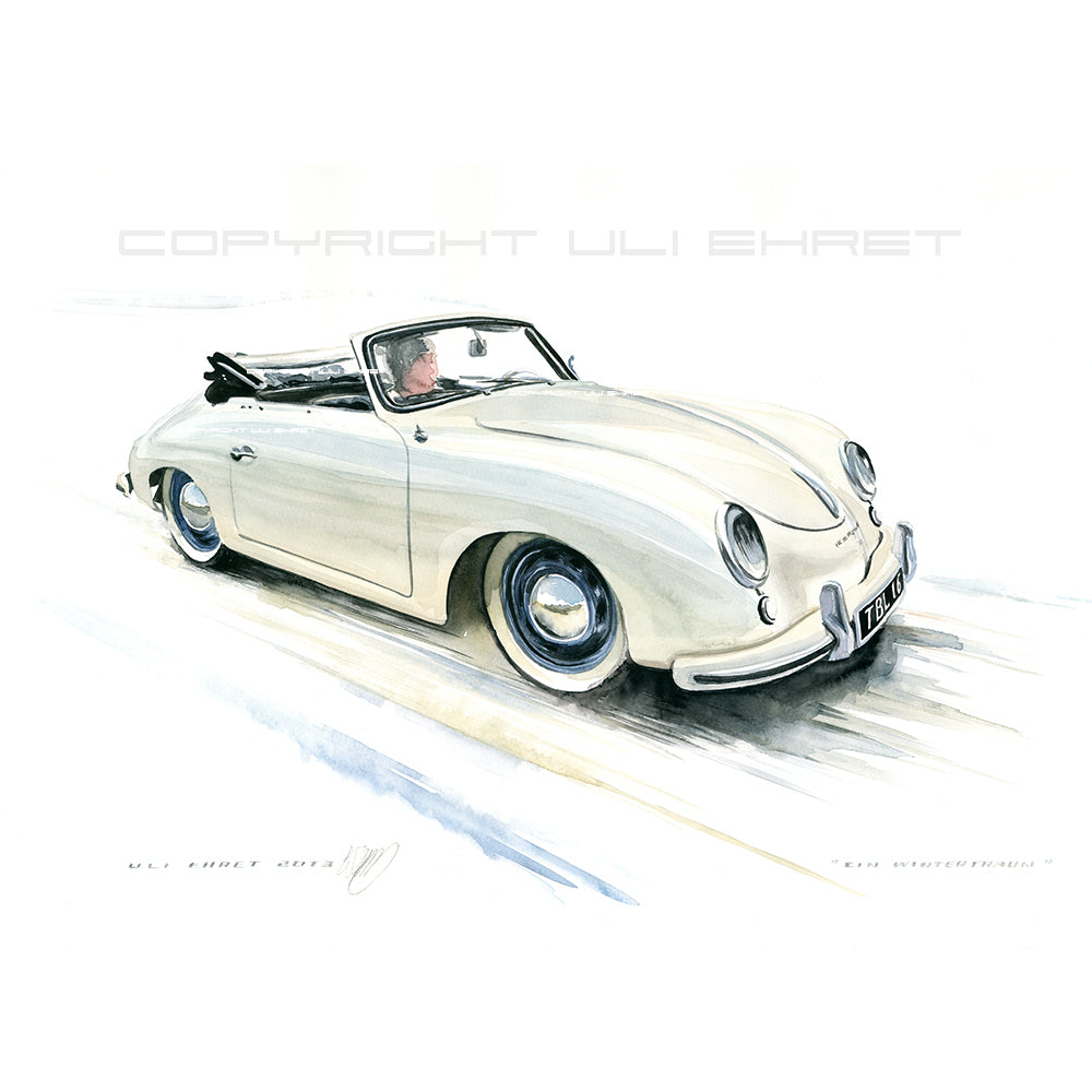 #0421 "Un rêve d'hiver", Porsche 356 A Cabriolet