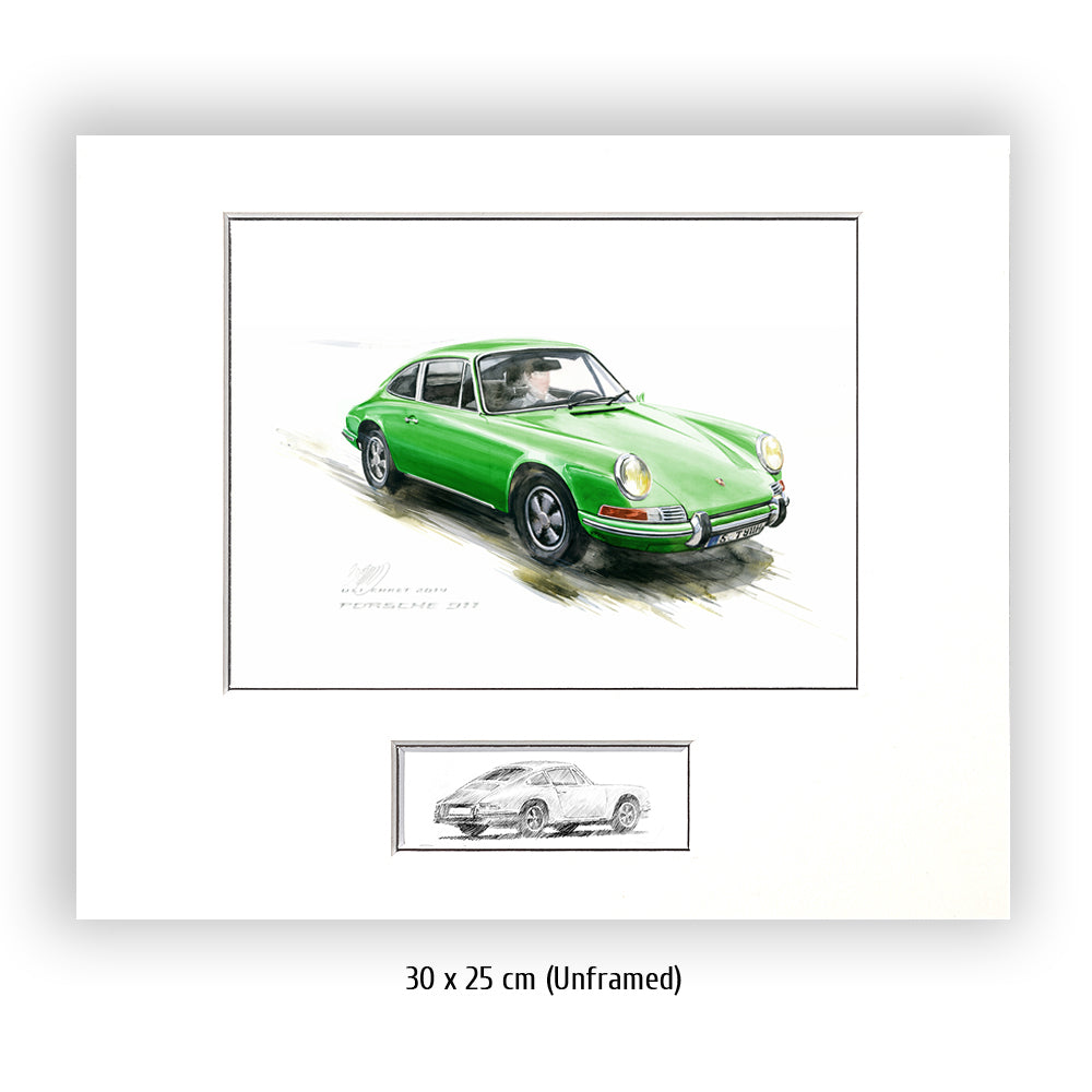 #0527G Porsche 911, verte