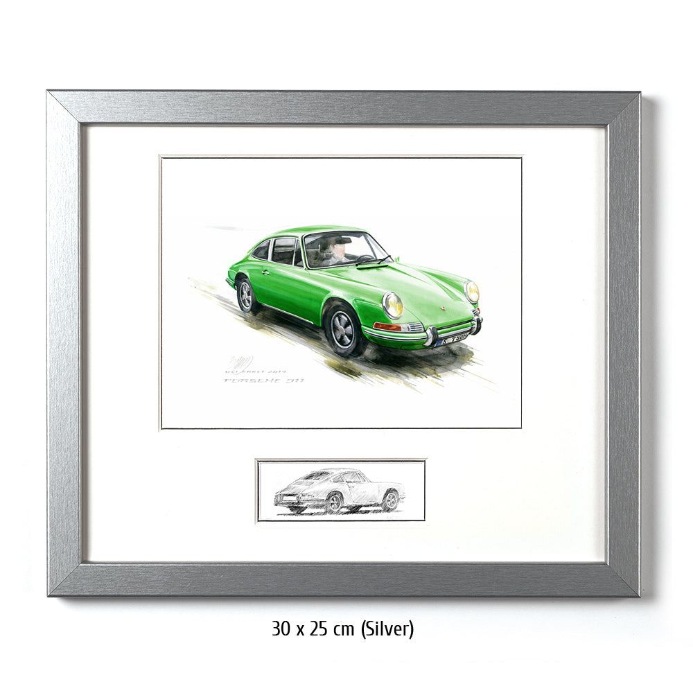 #0527G Porsche 911, verte