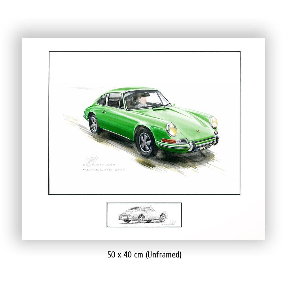 #0527G Porsche 911, verte