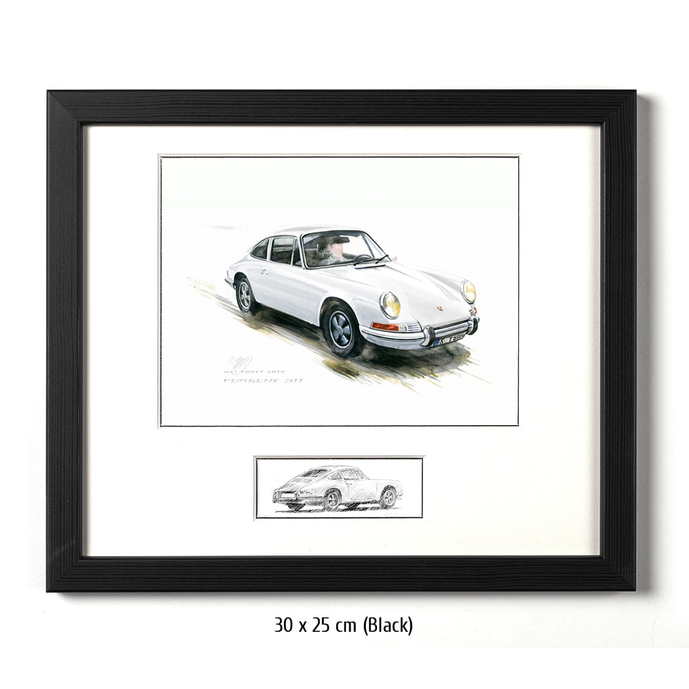 #0527W Porsche 911, blanche