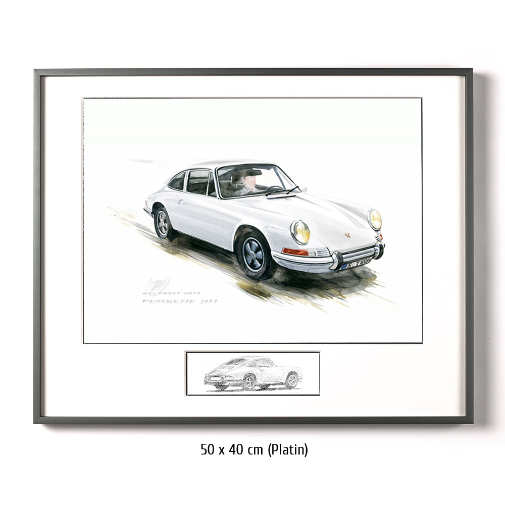 #0527W Porsche 911, blanche