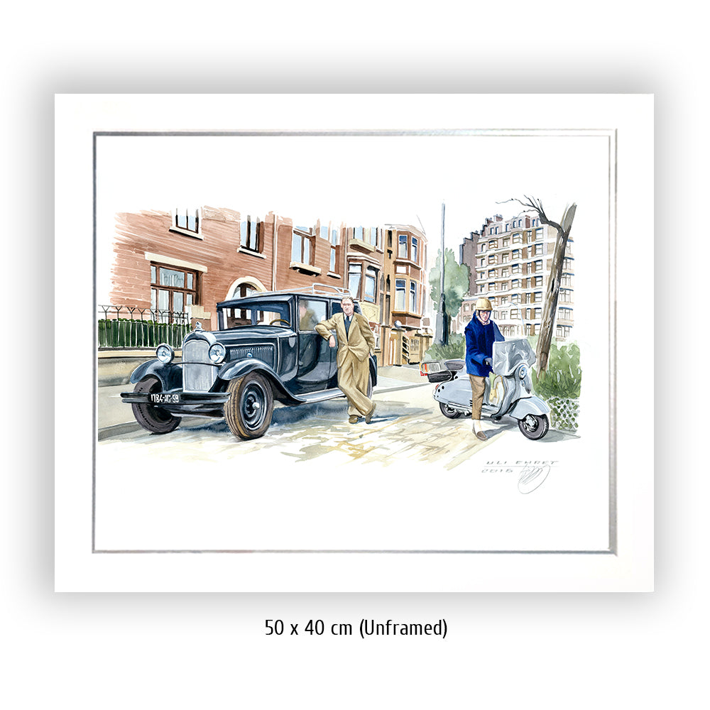 #0623 Citroën C5, Trottinette Lambretta
