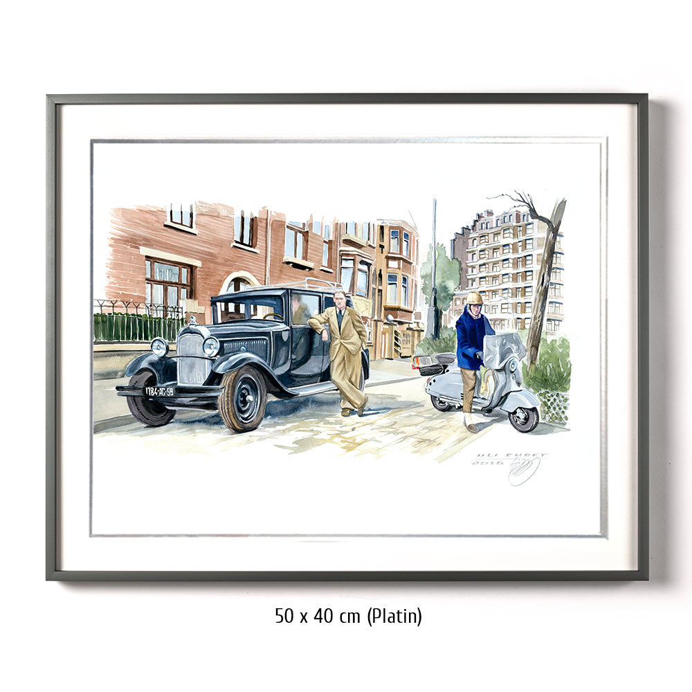 #0623 Citroën C5, Trottinette Lambretta