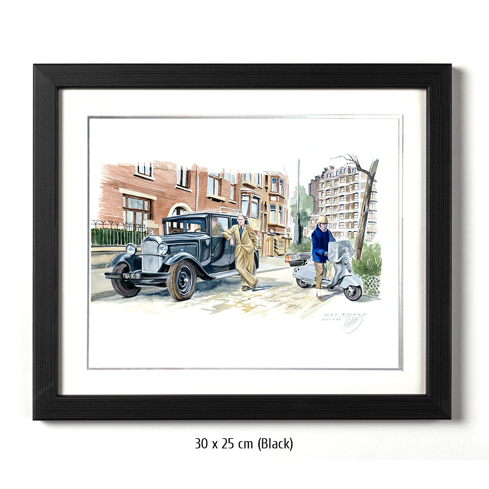 #0623 Citroën C5, Trottinette Lambretta