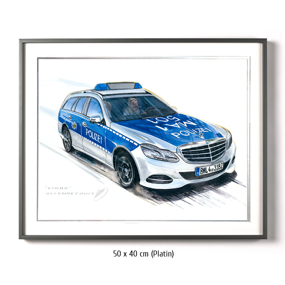 #0695 Voiture de police Mercedes Benz