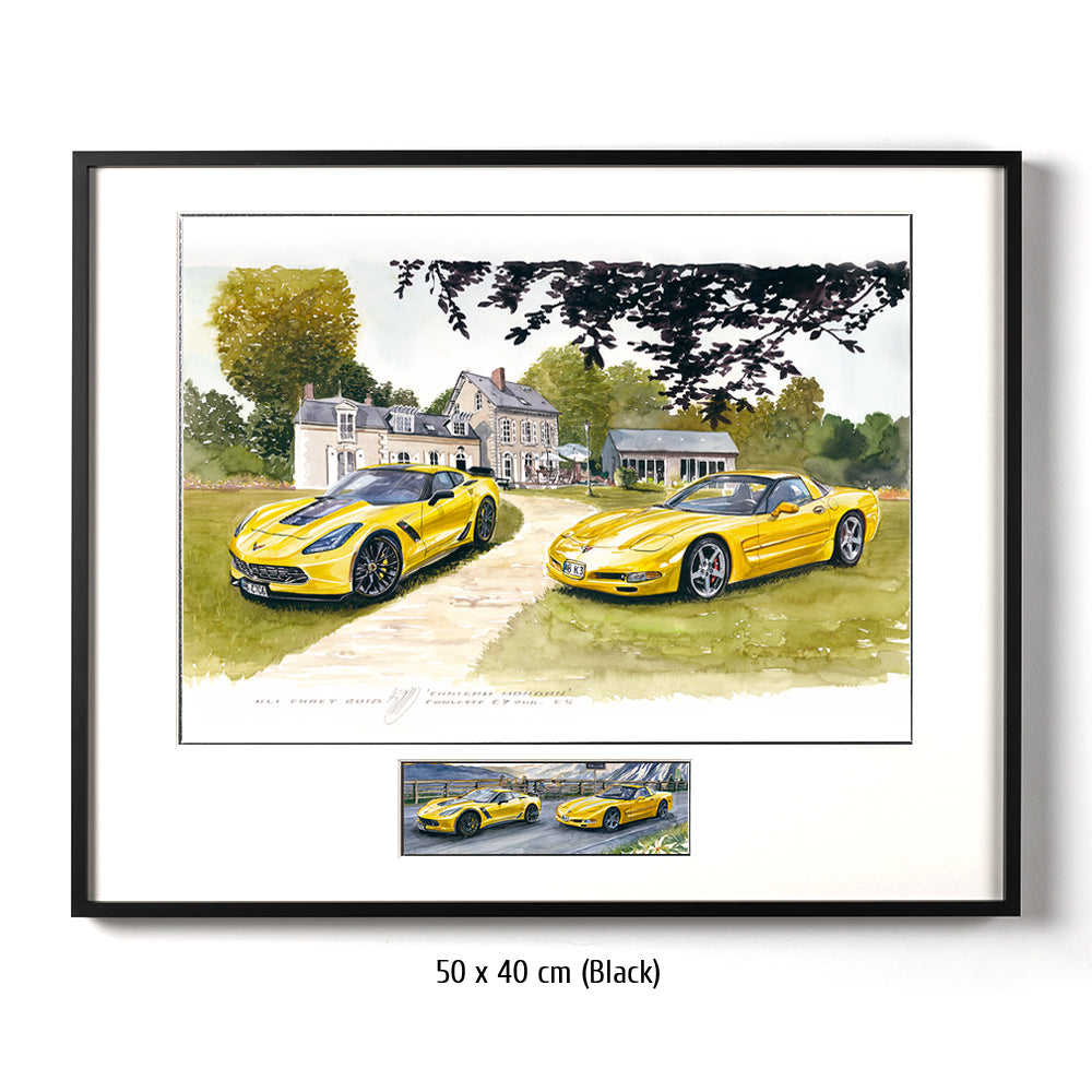 #0721 Corvette C7 Z06 et C5 au Mans