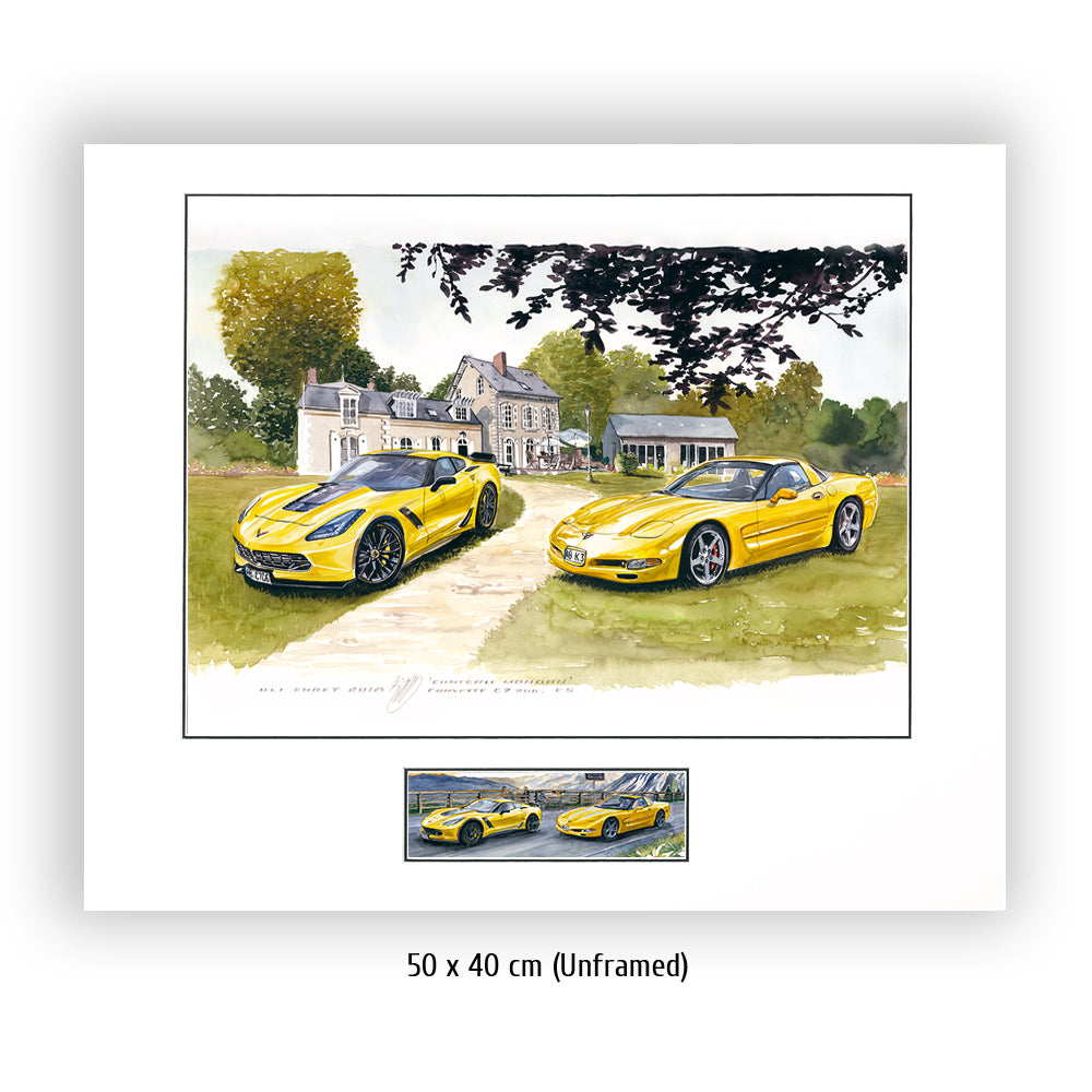 #0721 Corvette C7 Z06 et C5 au Mans