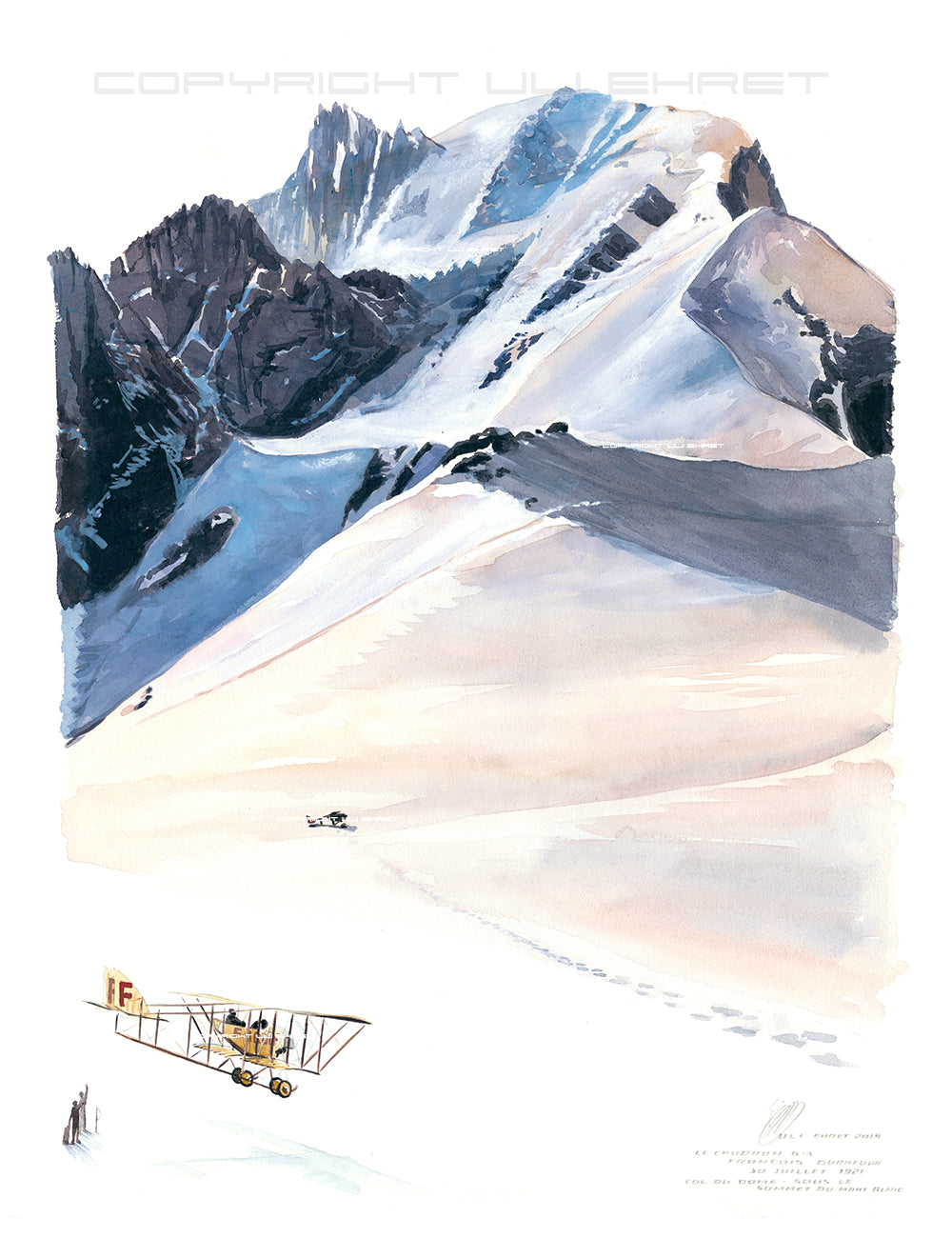 #0773 >> L ́ Aterissage sur le sommet du Montblanc <<