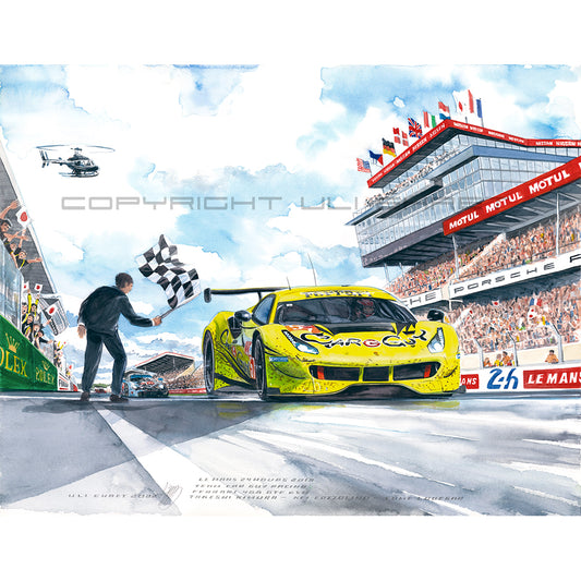 #1073 Voiture Guy Ferrari 488 GTE Evo, 2019