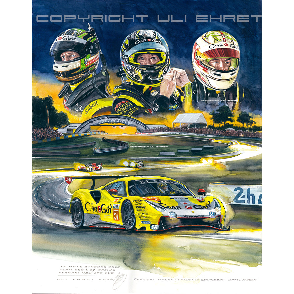 #1081 Voiture Guy Ferrari 488 GTE Evo, 2022