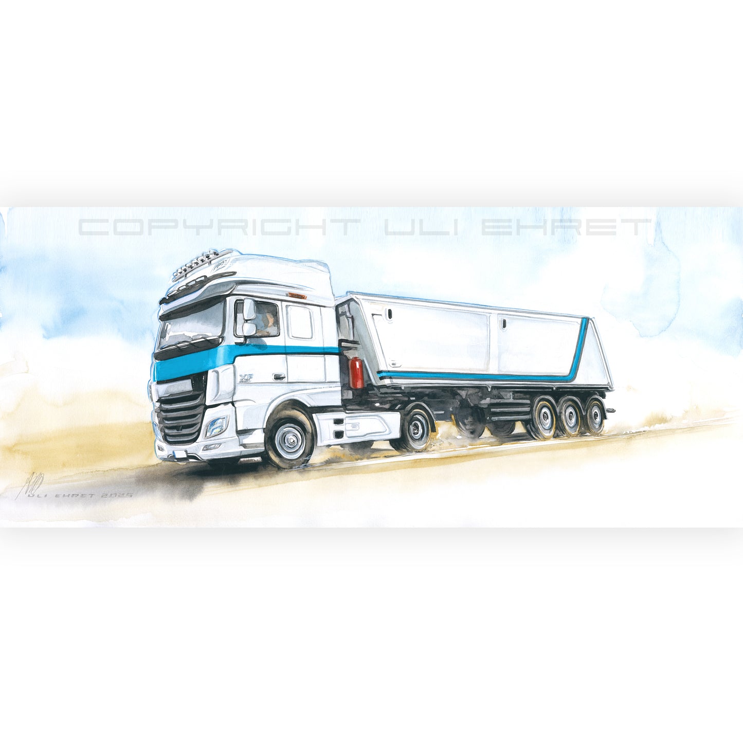 #1352 « Camion benne DAF »
