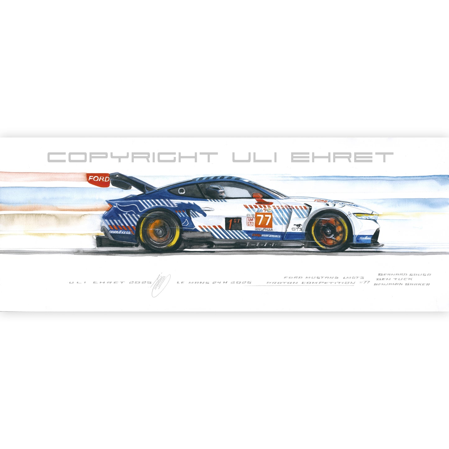 #1377 XS OU 'Ford Mustang GT3 #77'