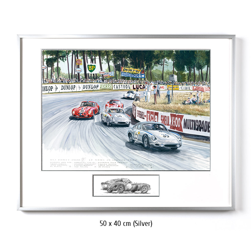 #1011 Ferrari 250 GTO &amp; Porsche Abarth GTL aux 24H du Mans 1962 