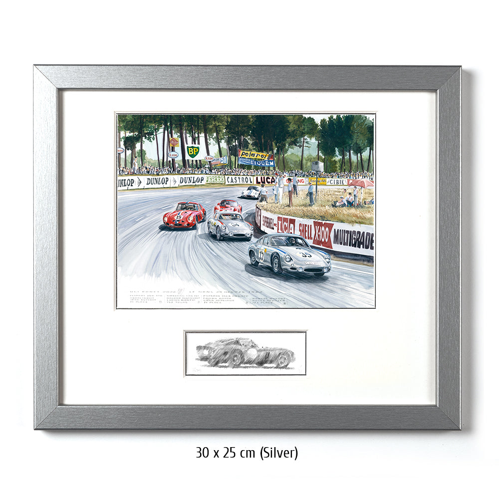 #1011 Ferrari 250 GTO &amp; Porsche Abarth GTL aux 24H du Mans 1962 