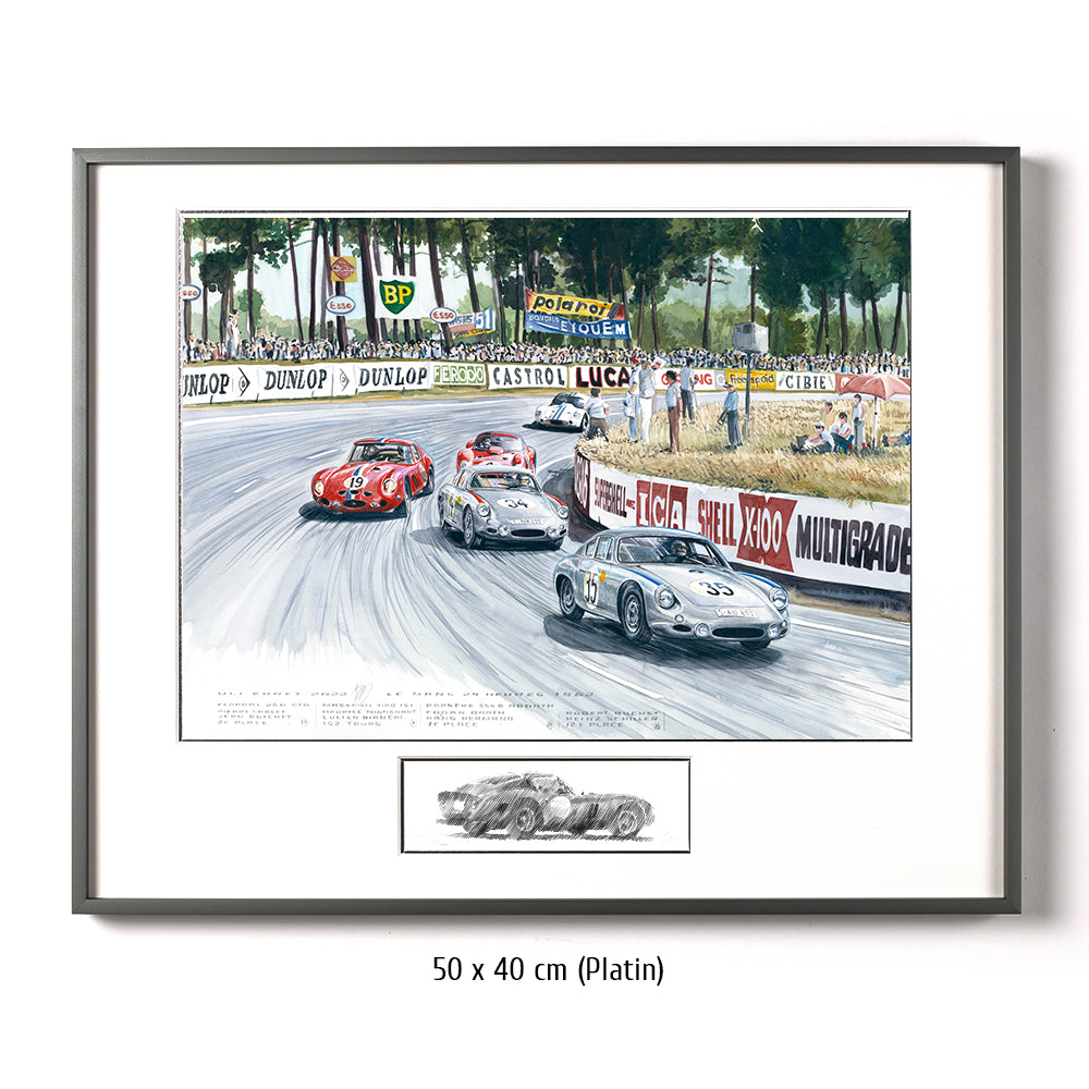 #1011 Ferrari 250 GTO &amp; Porsche Abarth GTL aux 24H du Mans 1962 