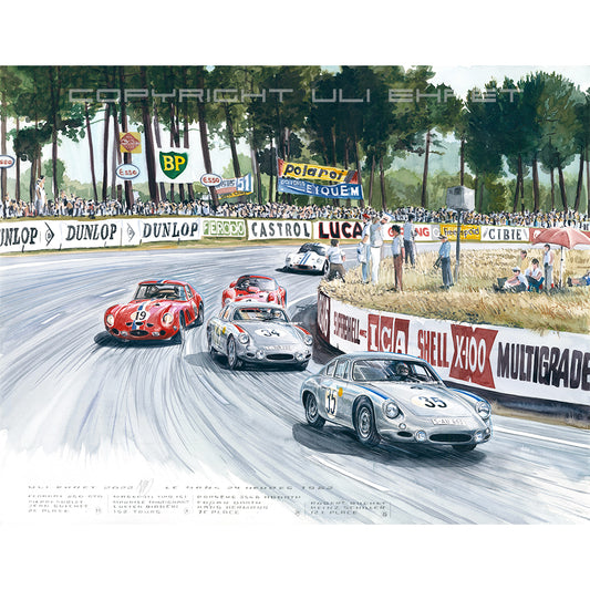 #1011 Ferrari 250 GTO &amp; Porsche Abarth GTL aux 24H du Mans 1962 