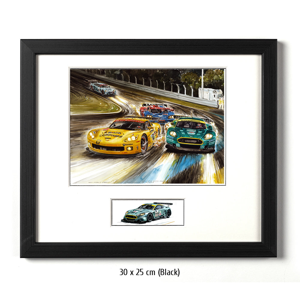 #0158 Aston Martin DBR9 &amp; Corvette C6R, 'Décision de nuit'
