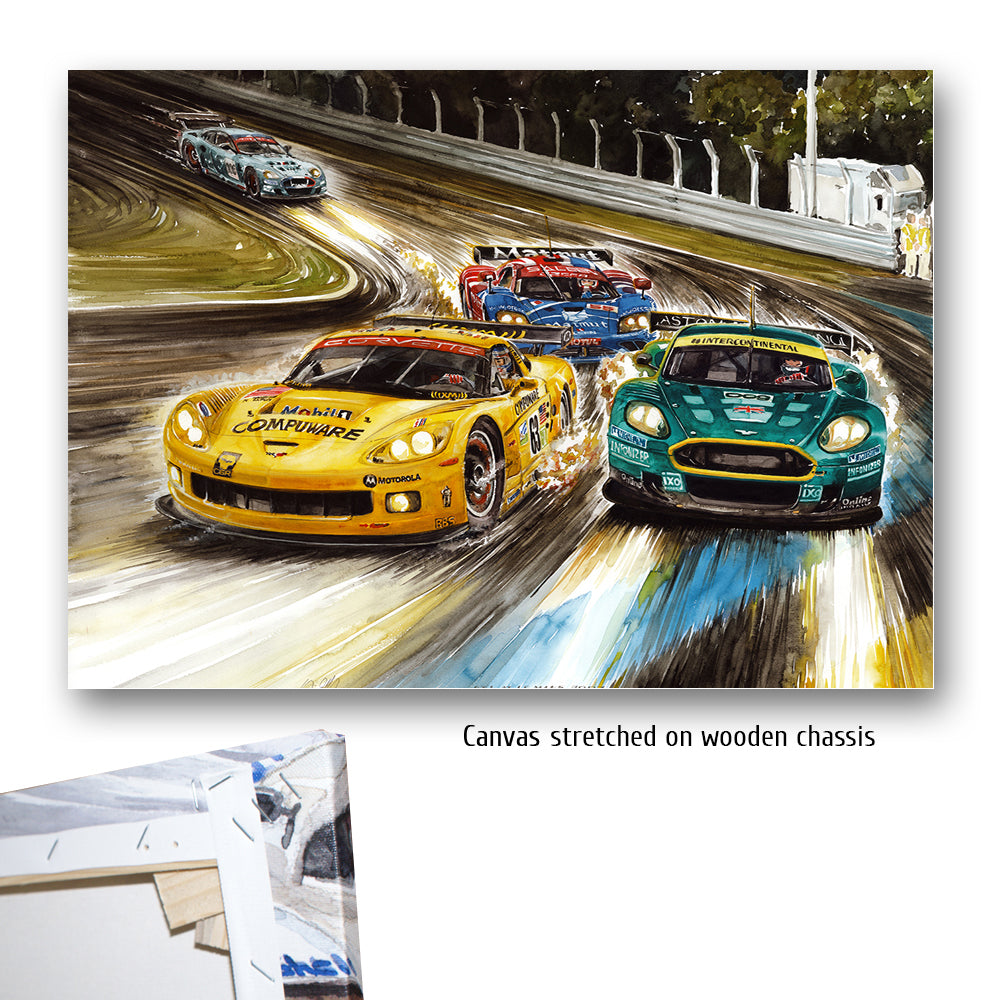 #0158 Aston Martin DBR9 &amp; Corvette C6R, 'Décision de nuit'