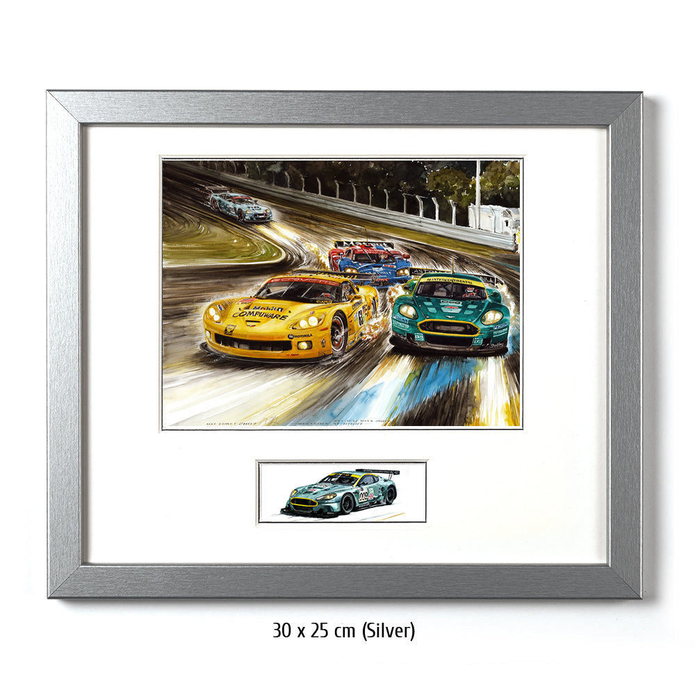 #0158 Aston Martin DBR9 &amp; Corvette C6R, 'Décision de nuit'