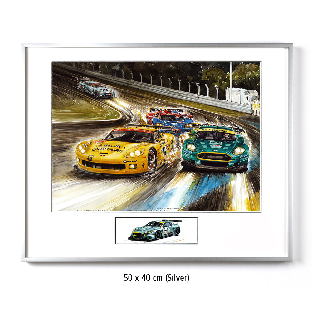 #0158 Aston Martin DBR9 &amp; Corvette C6R, 'Décision de nuit'