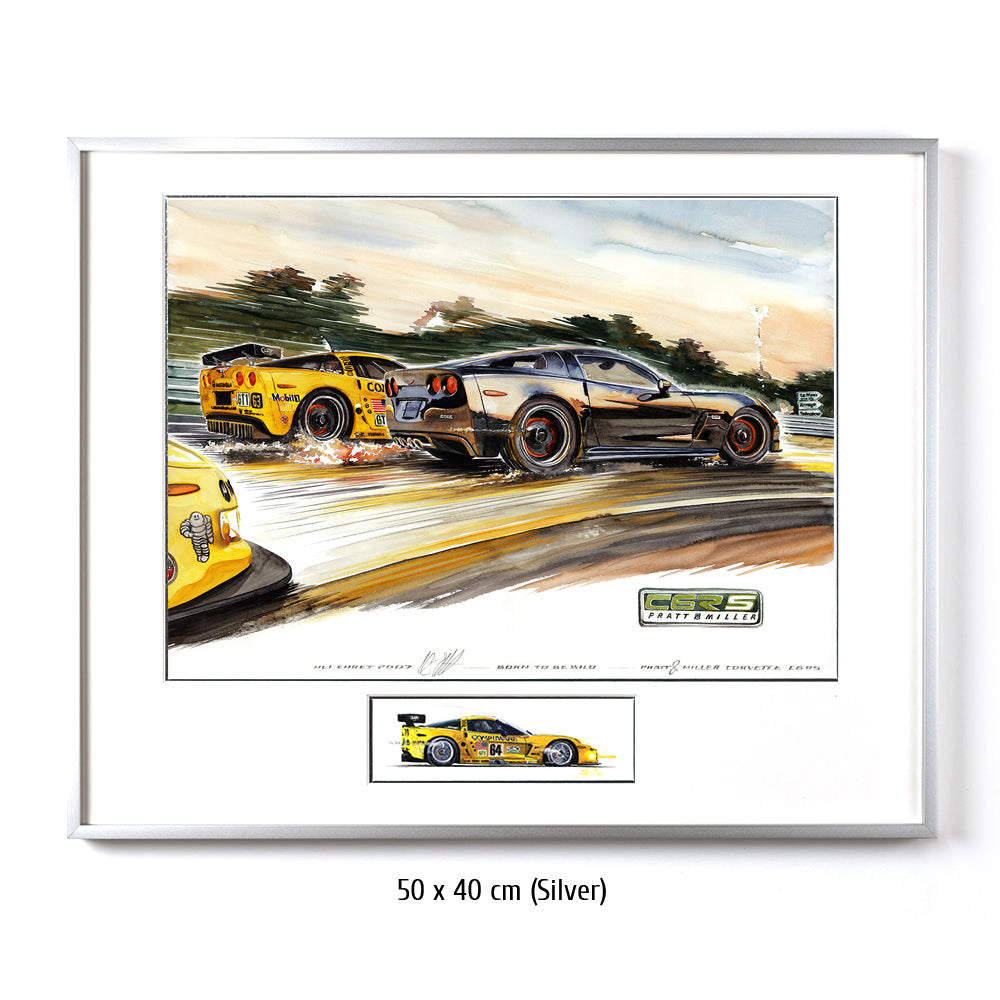 #0159 Corvette C6RS Pratt &amp; Miller voiture de sport en édition limitée, 'Born to be wild'
