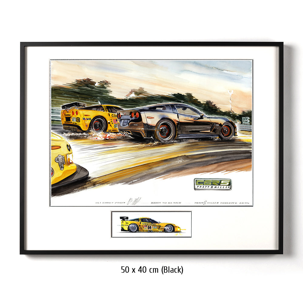 #0159 Corvette C6RS Pratt &amp; Miller voiture de sport en édition limitée, 'Born to be wild'